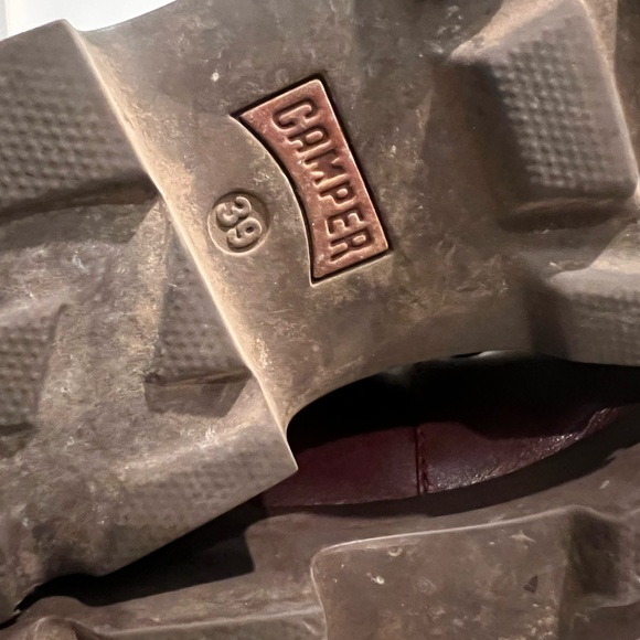 Camper lace up mia boots. Dark maroon, fantastic tread. - Picture 6 of 8